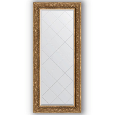 Зеркало Evoform Exclusive-G 159х69 Вензель бронзовый