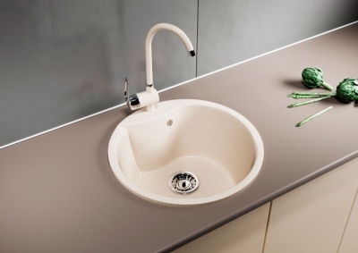 Кухонная мойка Mixline ML-GM12-328 525082 Бежевая