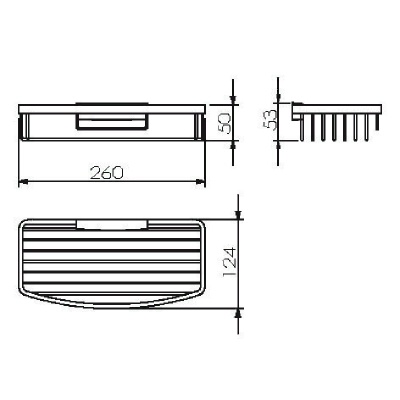 Мыльница Langberger 72260 двойная Хром