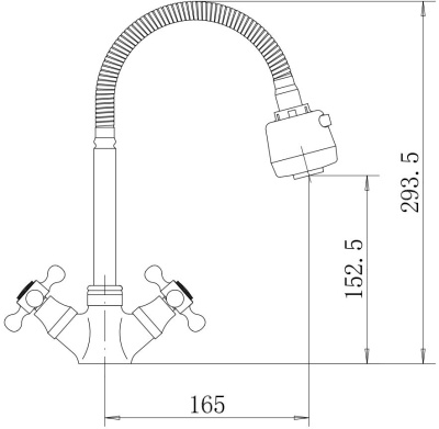 Смеситель для кухни Fashun A4319 Хром