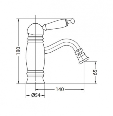 Смеситель для биде Bugnatese Oxford 6325 CR (хром)