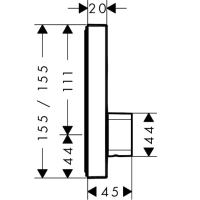 Смеситель для душа Hansgrohe ShowerSelect 15767000 Хром