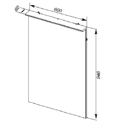 Комплект мебели для ванной Aquanet Грейс 60 198802 подвесной Дуб сонома