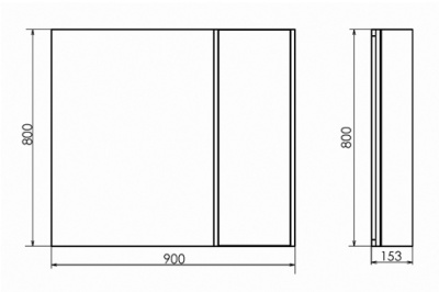 Зеркальный шкаф Comforty Бремен 90 4142374 Дуб белый