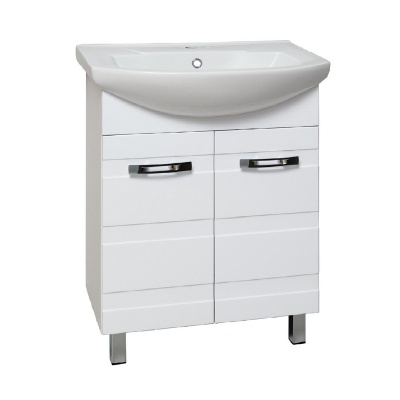 Тумба с раковиной Runo Турин 65 Белая