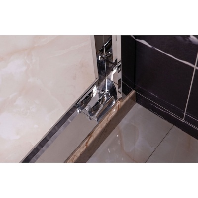 Душевой уголок Royal Bath RB-L-2011-1400-8L 140х80 без поддона профиль Хром стекло прозрачное