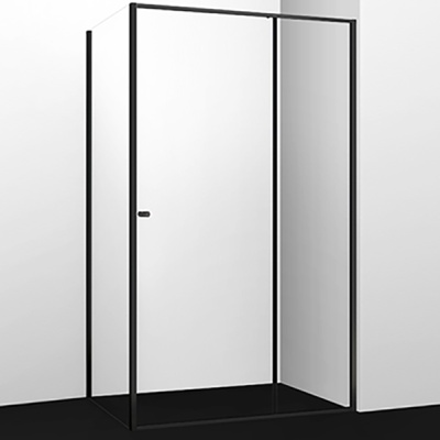 Душевой уголок WasserKRAFT Dill 110x100 61S16 профиль Черный стекло прозрачное