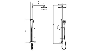 Душевая система Bien Casso BD44029104 Хром