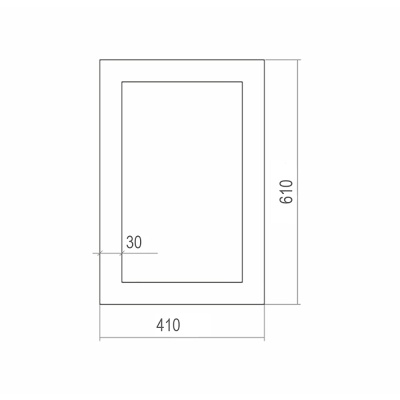 Зеркало Mixline Багет 41 537412 Белый глянец