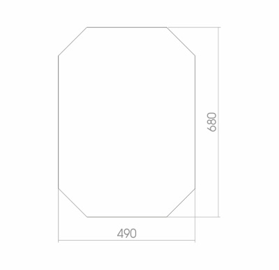 Зеркало Mixline Стиль Атлант 49 525012 с фацетом