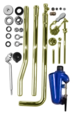 Механизм слива с высокой трубой Azzurra B1900ТВ oro