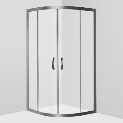 Душевой уголок AM.PM Bliss L 90x90 W53G-301-090MT радиальный профиль Хром матовый стекло прозрачное