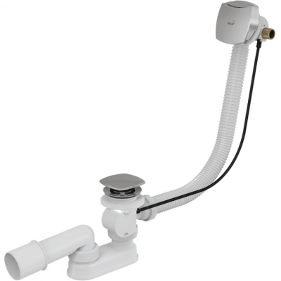 Слив-перелив Alcaplast A565CRM2-120 полуавтомат Белый Хром