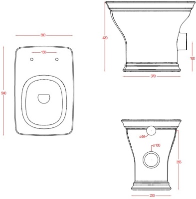 Унитаз Artceram Civitas CIV003 01 00 Белый