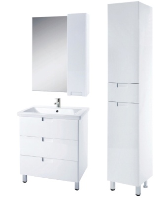 Тумба c раковиной Bellezza Пегас 60 4630409140012 Белая Тумба c раковиной Bellezza Пегас 60 4630409140012 Белая