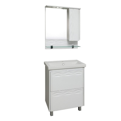 Мебель для ванной Runo Вега 60 Белая