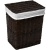 Корзина для белья WasserKRAFT Isar 46x35x55 WB-130-L с крышкой Коричневая
