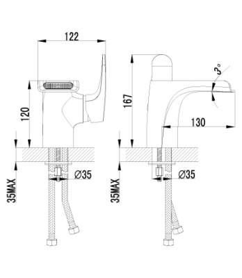 Смеситель Lemark Shift LM4346C для раковины