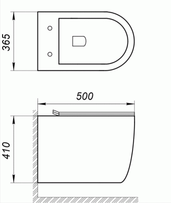 Унитаз BelBagno Amanda BB051CHR подвесной без сиденья