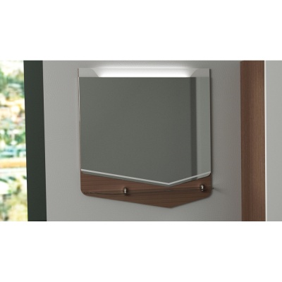 Зеркало Velvex Cub 70 zkCUB.70-27 с подсветкой Темный лен