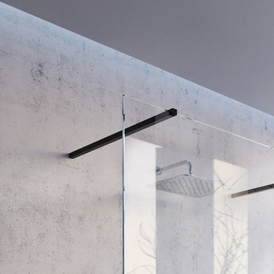 Душевая перегородка Ravak Walk-In Wall ST 1400x2000 GW9WM0300Z1 профиль Черный стекло Transparent