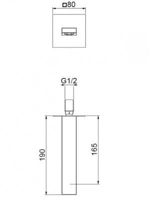 Излив для смесителя Webert AC0327560 Черный матовый