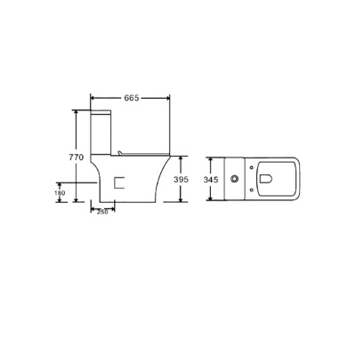 Унитаз компакт Orange C02-000W с бачком и сиденьем Микролифт