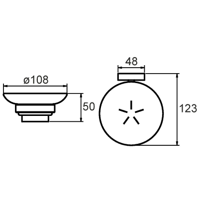 Мыльница Milardo Amur AMUSMG0M42 Хром