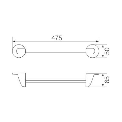 Полотенцедержатель Veragio Oscar OSC-5220.CR Хром