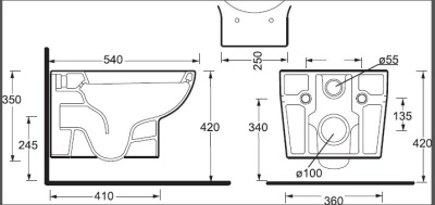 Унитаз BelBagno Bingo BB548CH подвесной Белый