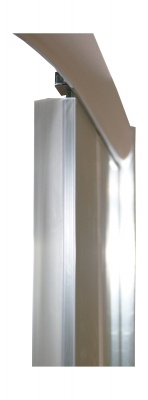 Душевой уголок Parly ZS90 90х190 профиль Полированный алюминиевый стекло матовое