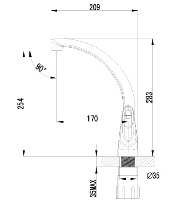 Смеситель Lemark Luna LM4155C для кухонной мойки
