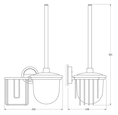 Держатель освежителя воздуха FBS Ellea 058 Хром