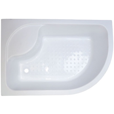 Душевой уголок Royal Bath BK 120х80 RB8120BK-T-L с поддоном профиль Белый стекло прозрачное