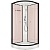 Душевая кабина Domani-Spa Delight 88 80x80 DS01D88LPcCl00 профиль Черный задние стенки Розовые