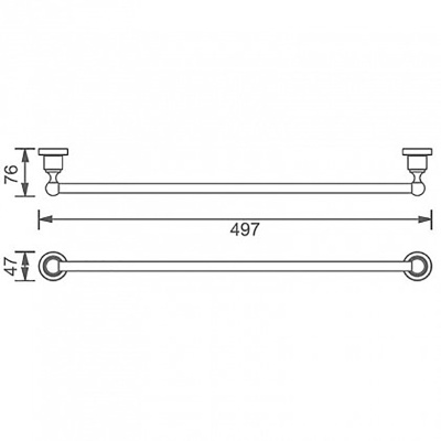 Полотенцедержатель Aquanet 3818 Латунь