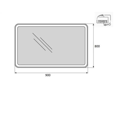 Зеркало BelBagno SPC-MAR 90 с кнопочным выключателем с подсветкой
