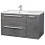 Тумба c раковиной Bellezza Луиджи 90 подвесная L Серая