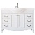 Тумба под раковину ValenHouse Эллина 120 E120_ТБХ Белая ручки Хром