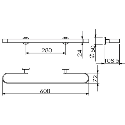 Полотенцедержатель Langberger Burano 11004B Хром