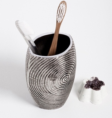 Стакан для зубных щеток WasserKRAFT Eider K-33328 Серебро