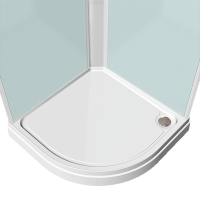 Душевая кабина Domani-Spa Eco Delight 99 90x90 DS01EcD99LWM00 профиль Белый задние стенки Белые
