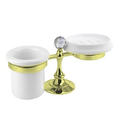 Стакан и мыльница Cezares Olimp STT 01 Хром