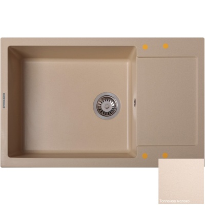 Кухонная мойка Zigmund&Shtain Rechtek 780.490 Топленое молоко