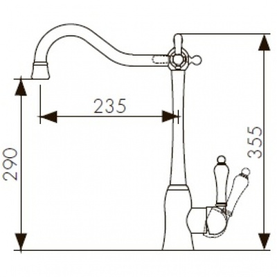 Смеситель для кухни Kaiser Vincent 31944-9 Черный матовый