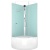 Душевая кабина Domani-Spa Simple High 90x90 DS01ES99WCl00 профиль Белый задние стенки Белые
