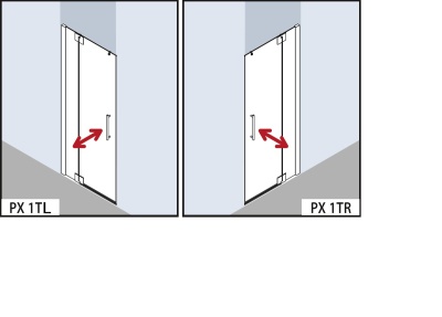 Душевая дверь Kermi Pasa XP PX 1TR 09018VAK PX