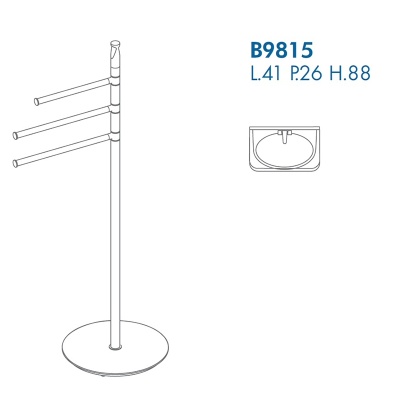 Напольная стойка Colombo Design Planets B9815.000 Хром