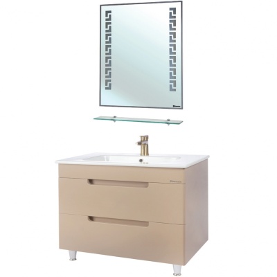 Тумба c раковиной Bellezza Сириус 80 Капучино