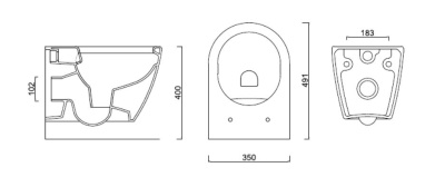 Унитаз Berges Wasserhaus Geo Rimless 82115 подвесной с сиденьем Микролифт
